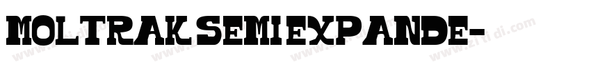 Moltrak Semi Expande字体转换